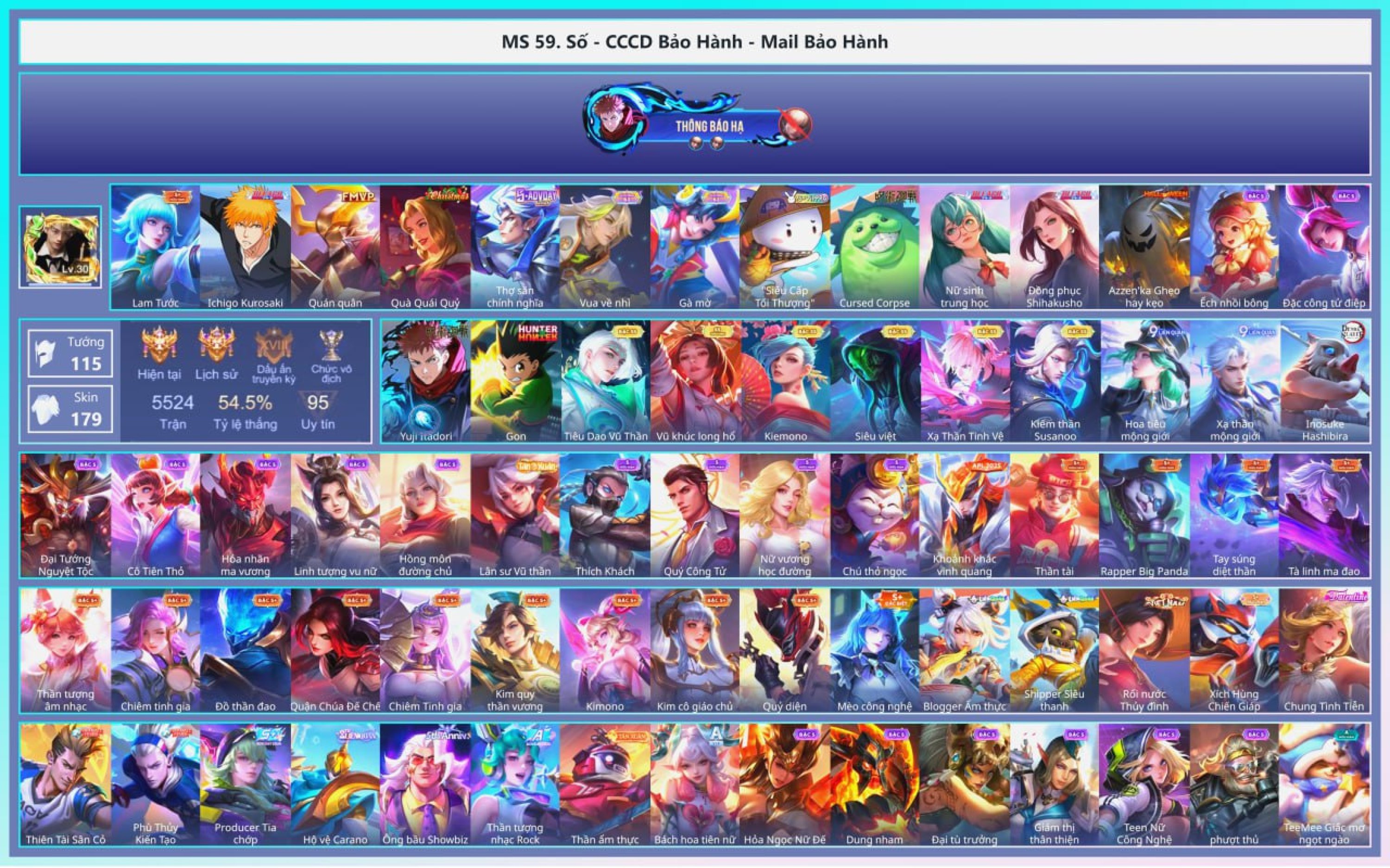 Ảnh tài khoản game